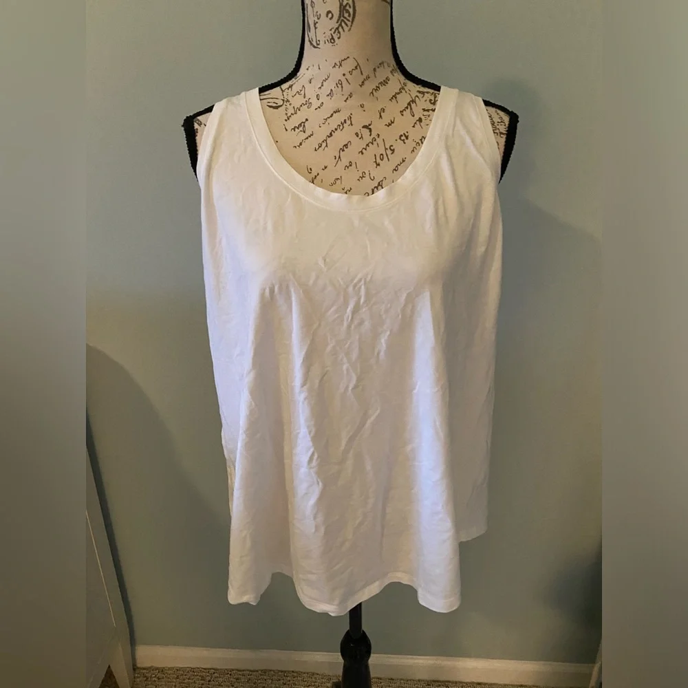 lululemon athletica white tank top size 20/22